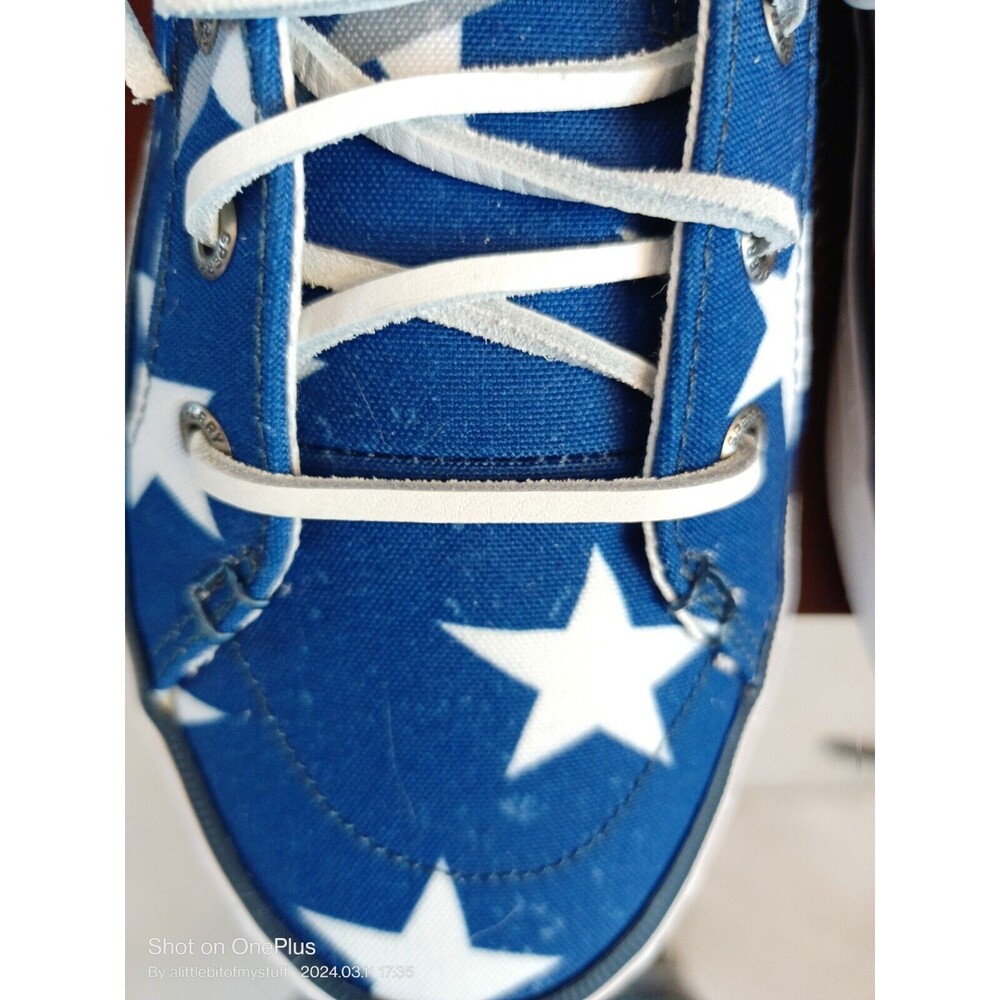Sperry Top Sider Boat Shoes Stars Stripes Size 7 Womens Olympics Paris STS88152 - Picture 10 of 16